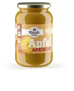Bauck M&uuml;hle Apfel-Aprikosenmus ges&uuml;&szlig;t Bio 360g