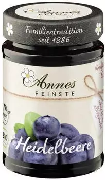 Annes Feinste Heidelbeer Konfit&uuml;re extra Bio 225g
