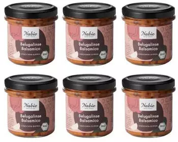 Nabio Brotaufstrich Belugalinse und Balsamico Bio