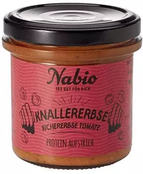 Nabio Protein Aufstrich Kichererbse + Tomate Bio 140g