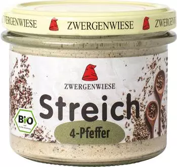 Zwergenwiese Bio 4-Pfeffer Streich 180g