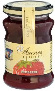 Annes Feinste Erdbeer Konfit&uuml;re extra Bio 225g
