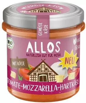 Allos Aufstrich Tomate-Mozzarella-Hartk&auml;se Bio 135g