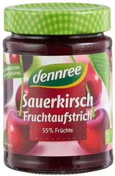 dennree Fruchtaufstrich Sauerkirsche Bio 340g
