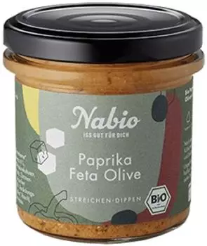 Nabio Paprika Feta Olive Aufstrich Bio 135g
