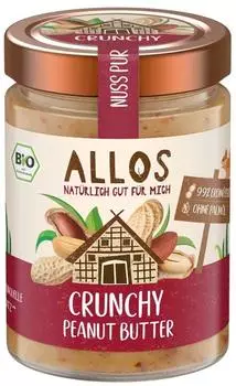 Allos Peanut Butter Crunchy Bio 310g