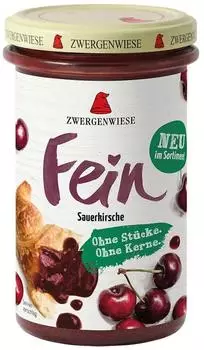 Zwergenwiese Fein Sauerkirsche Bio 280g