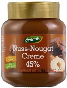 dennree Nuss Nougat Creme 45% Bio 400g