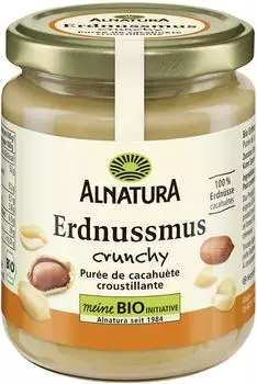 Alnatura Bio Erdnussmus Crunchy 250g