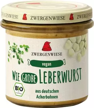 Zwergenwiese Wie grobe Leberwurst Bio 135g