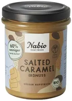 Nabio Salted Caramel Erdnuss Aufstrich Bio 175g
