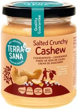TerraSana Cashewmus Crunchy mit Steinsalz bio