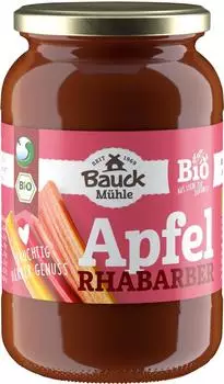 Bauck Mühle Apfel-Rhabarbermus Bio 360g