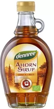 dennree Canadischer Ahornsirup Grad A Amber Rich 250ml