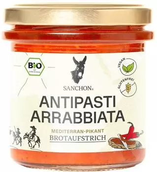 Sanchon Antipasti Arrabiata Aufstrich Bio 135g