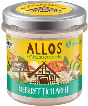 Allos Streichgenuss Meerrettich Apfel Bio