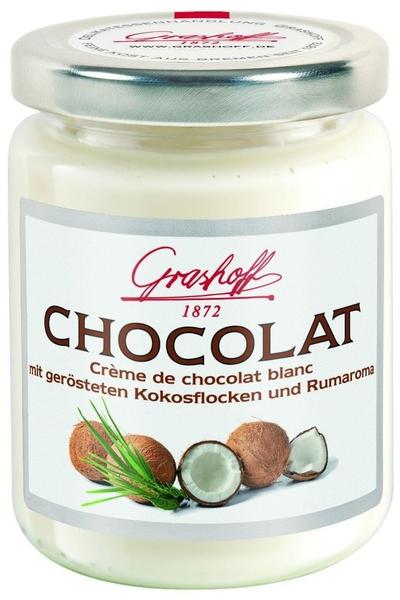 Grashoff Creme de chocolat blanc mit Kokosflocken und Rumaroma (235 g)