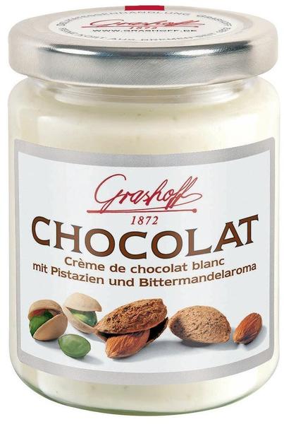 Grashoff Creme de chocolat blanc mit Pistazien und Bittermandelaroma (235g)