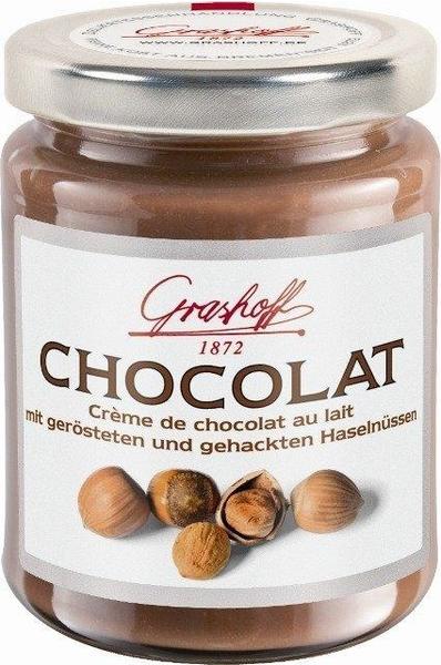 Grashoff Creme de chocolat au lait mit gehackten Haselnüssen (235g)