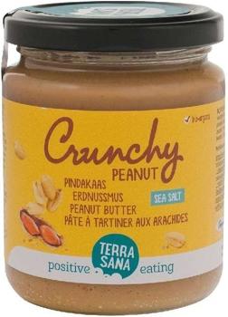 TerraSana Erdnussmus crunchy mit Meersalz (250g)