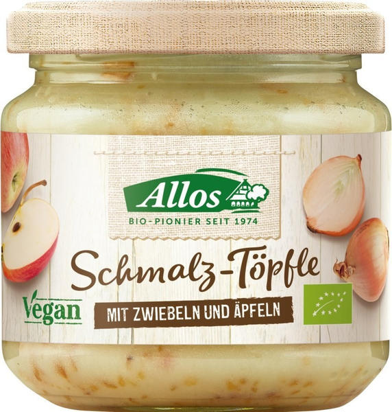 Allos Bio Schmalz-Töpfle mit Zwiebeln und Äpfeln (150g)