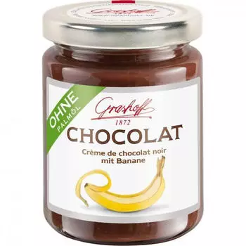 Grashoff Chocolat Crème de noir mit Banane (250g) Grashoff Chocolat Crème de noir mit Banane (250g)