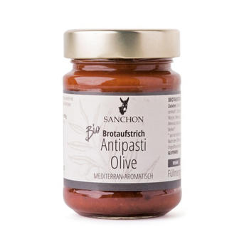 Sanchon Brotaufstrich Antipasti Olive Bio (190g)