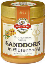 Bihophar Sanddorn in Bl&uuml;tenhonig (500g)