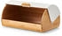 Zeller 25366 Brotkasten Bamboo Metall weiß 39x 27x 19 cm