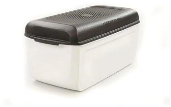 Tupperware A201 BrotMax Junior 2 weiß/schwarz + Spültuch Tupperware A201 BrotMax Junior 2 weiß/schwarz + Spültuch