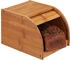 Relaxdays Rollbrotkasten, HBT: 18x20x27 cm, natur