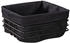 Wenko Metall Brotkorb Premium Square in Schwarz 21 x 21 x 10,5 cm