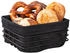 Wenko Metall Brotkorb Premium Square in Schwarz 21 x 21 x 10,5 cm