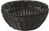 APS Korb rund Profi Line“, schwarzer Flechtkorb/Brotkorb, Körbchen aus Polypropylen, Ø 16 cm, Höhe 8 cm
