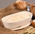 Kesper Gärkörbchen mit Stoffeinlage, 35 x 15 cm, Höhe 8 cm, Brotkorb aus Rattan, Servierkorb