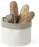Hendi Brottaschen, rund, strapazierfähig, Baumwolle, beige/grau