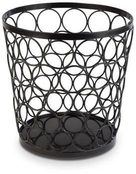 APS Brotkorb/Obstkorb Basket, stilvoller Buffetkorb aus Metall, schwarz, Ø 21 cm, 21 cm Höhe, Profiqualität APS Brotkorb/Obstkorb Basket, stilvoller Buffetkorb aus Metall, schwarz, Ø 21 cm, 21 cm Höhe, Profiqualität