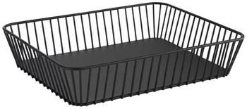 APS 30415 GN 1/2 Korb URBAN, Metall, schwarz, mit Antirutsch-Füßchen, 32,5 x 26,5 cm, Höhe 7,5 cm APS 30415 GN 1/2 Korb URBAN, Metall, schwarz, mit Antirutsch-Füßchen, 32,5 x 26,5 cm, Höhe 7,5 cm