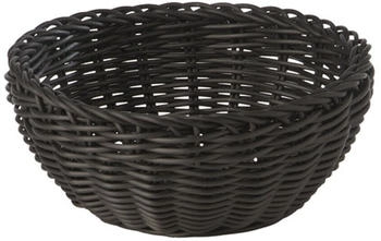 APS Korb, rund Profiline, schwarzes Körbchen, Flechtkorb, Korb aus Polypropylen, 20 x 8 cm APS Korb, rund Profiline, schwarzes Körbchen, Flechtkorb, Korb aus Polypropylen, 20 x 8 cm