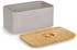 Zeller Brotkasten, Bambus, Metall, (1-tlg), besonderes Design, beige