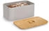 Zeller Brotkasten, Bambus, Metall, (1-tlg), besonderes Design, beige