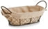 Zeller Brotkörbchen, Draht/Leinen, Braun/Beige, 26 x 17 x 9 cm, 18090