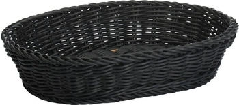Westmark Brot Korb oval 32x23x7 cm schwarz Brotaufbewahrung Schwarz