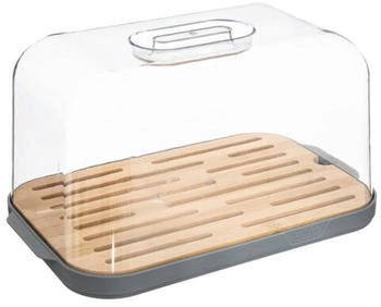5five Brotkasten aus Kunststoff und Bambus Brotaufbewahrung Grau 5five Brotkasten aus Kunststoff und Bambus Brotaufbewahrung Grau