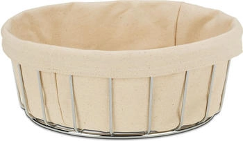 Kela Brotkorb Miri Metall silber glänzend 10,0cm 26,5cmØ