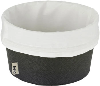 Kela Brotkorb Grana PU-Leder schwarz 11,0cm 19,0cmØ