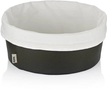 Kela Brotkorb Grana PU-Leder schwarz 11,0cm 28,0cmØ