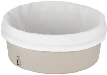 Kela Brotkorb Grana PU-Leder silbergrau 11,0cm 28,0cmØ