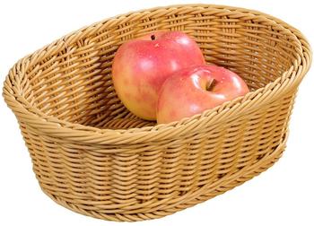 Kesper Brot und Obstkorb oval29,5 x 23 cm Brotaufbewahrung Braun
