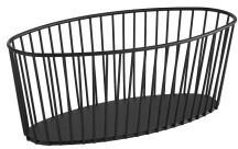 APS UBRAN Korb oval 30x14cm Metall schwarz